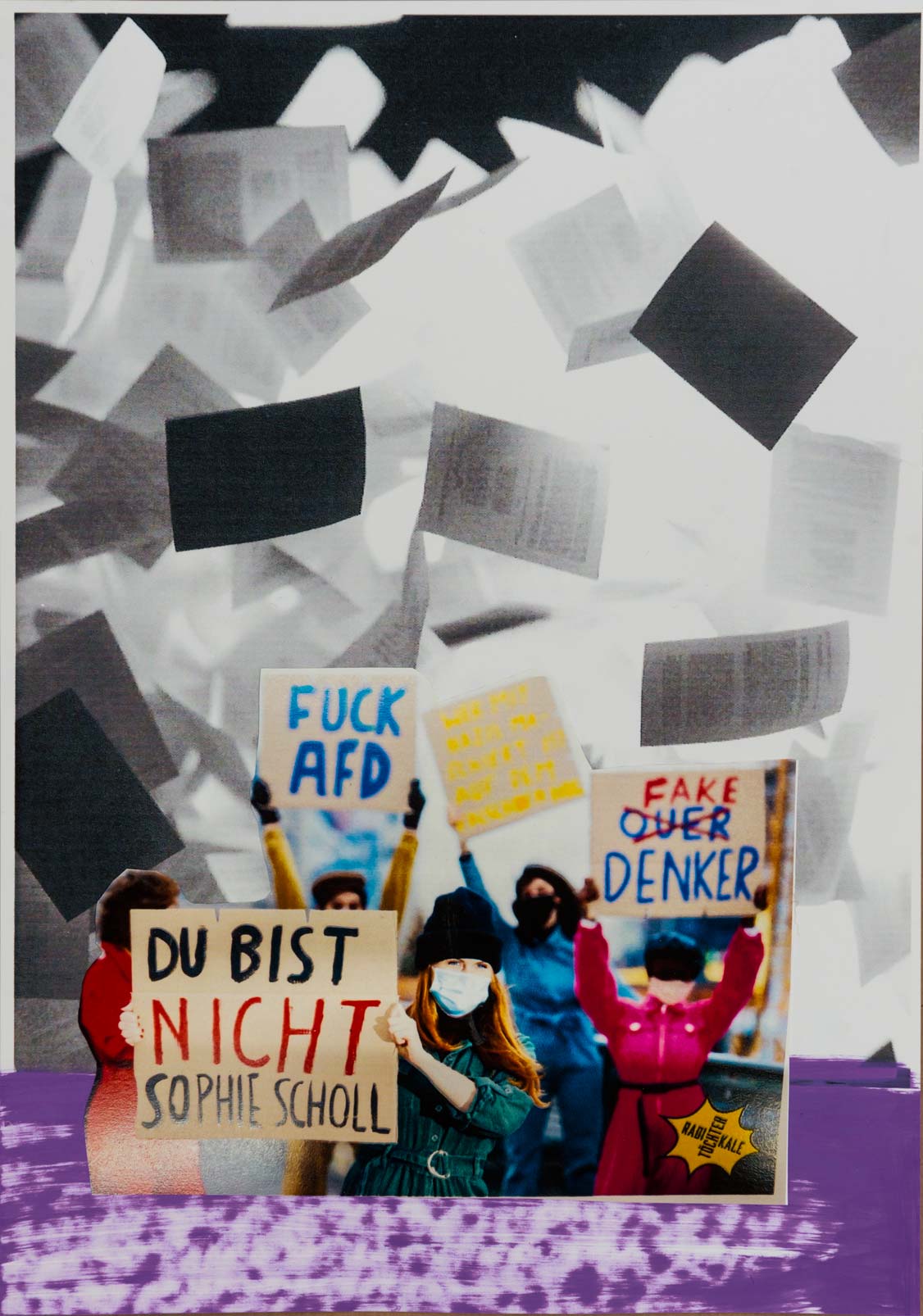Auszug aus dem Künstlerbuch 'Coco Chanel würde Sophie Scholl wählen'